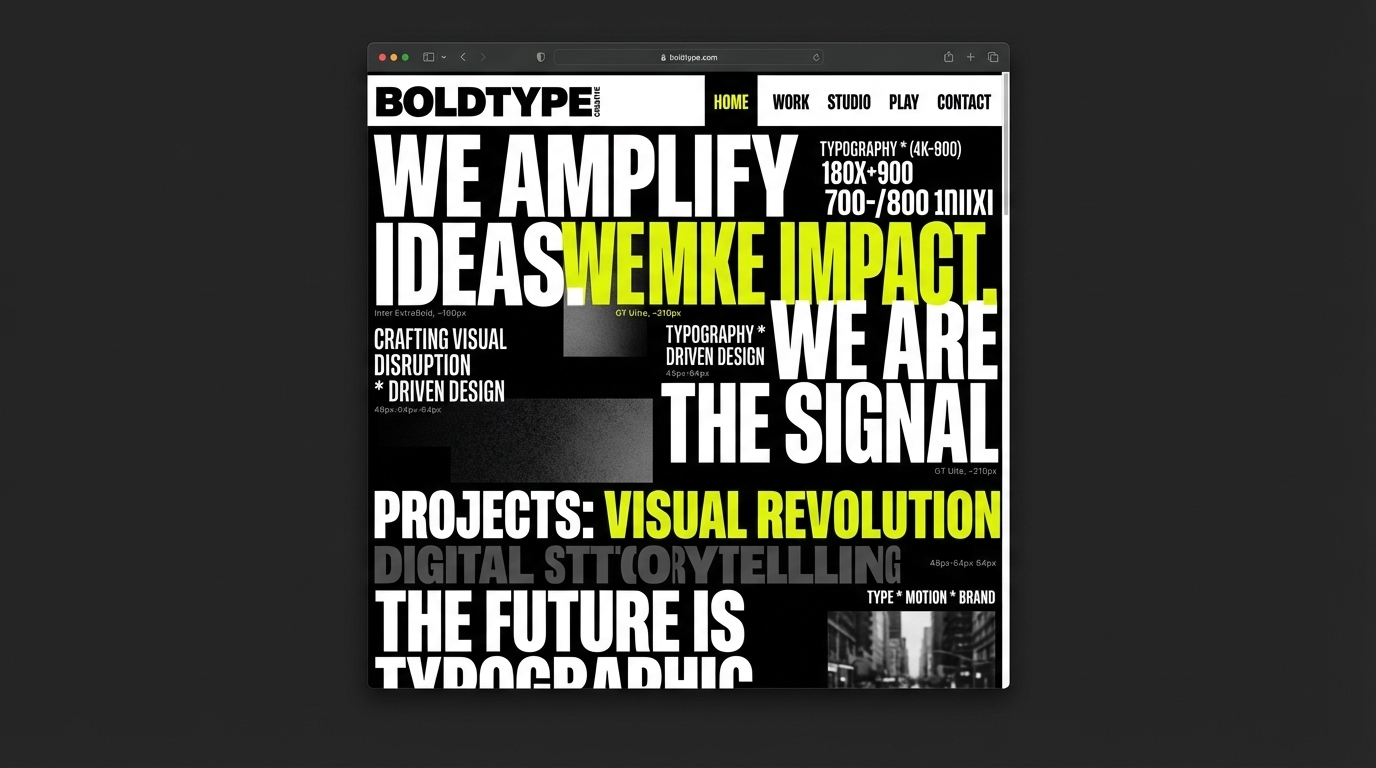 Preview of Bold Typography Agency