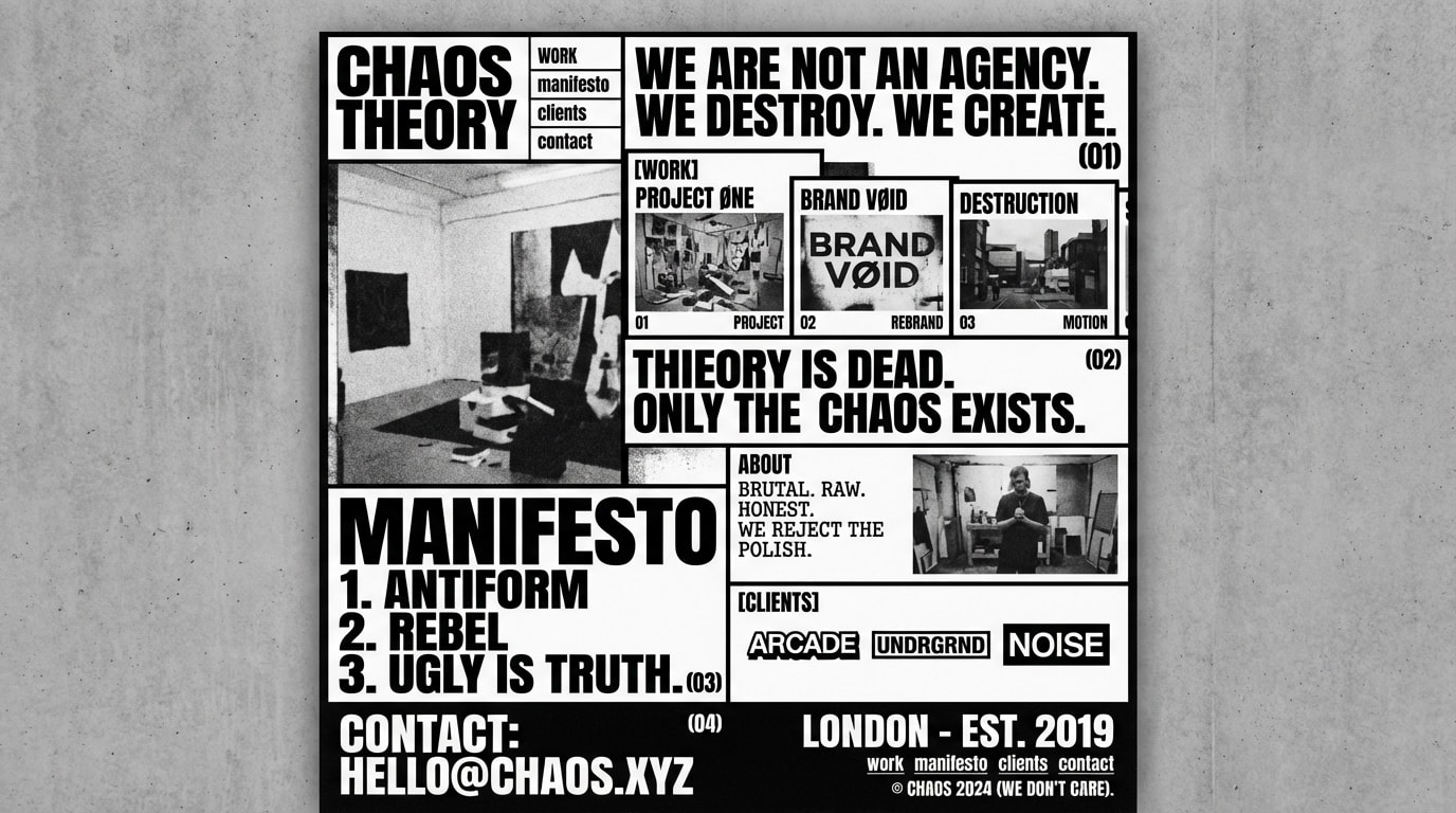 Preview of Brutalist Creative Agency