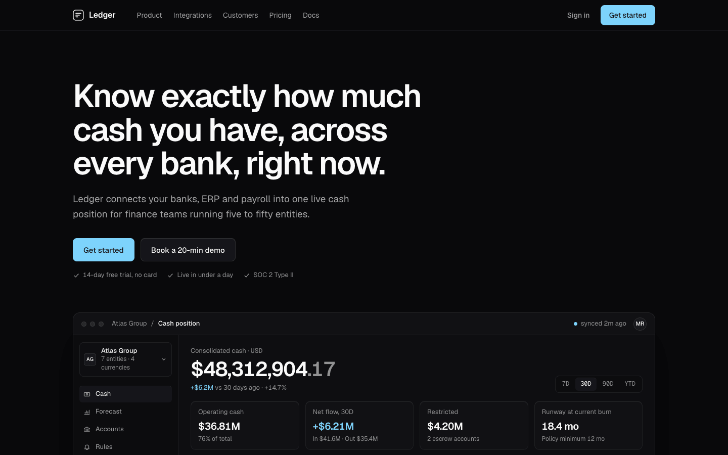 Screenshot der Website, die aus dem Prompt „Dark-Mode-Premium-App“ generiert wurde